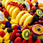 Plateau de fruits exotiques - 10 personnes 35cm x 35cm -