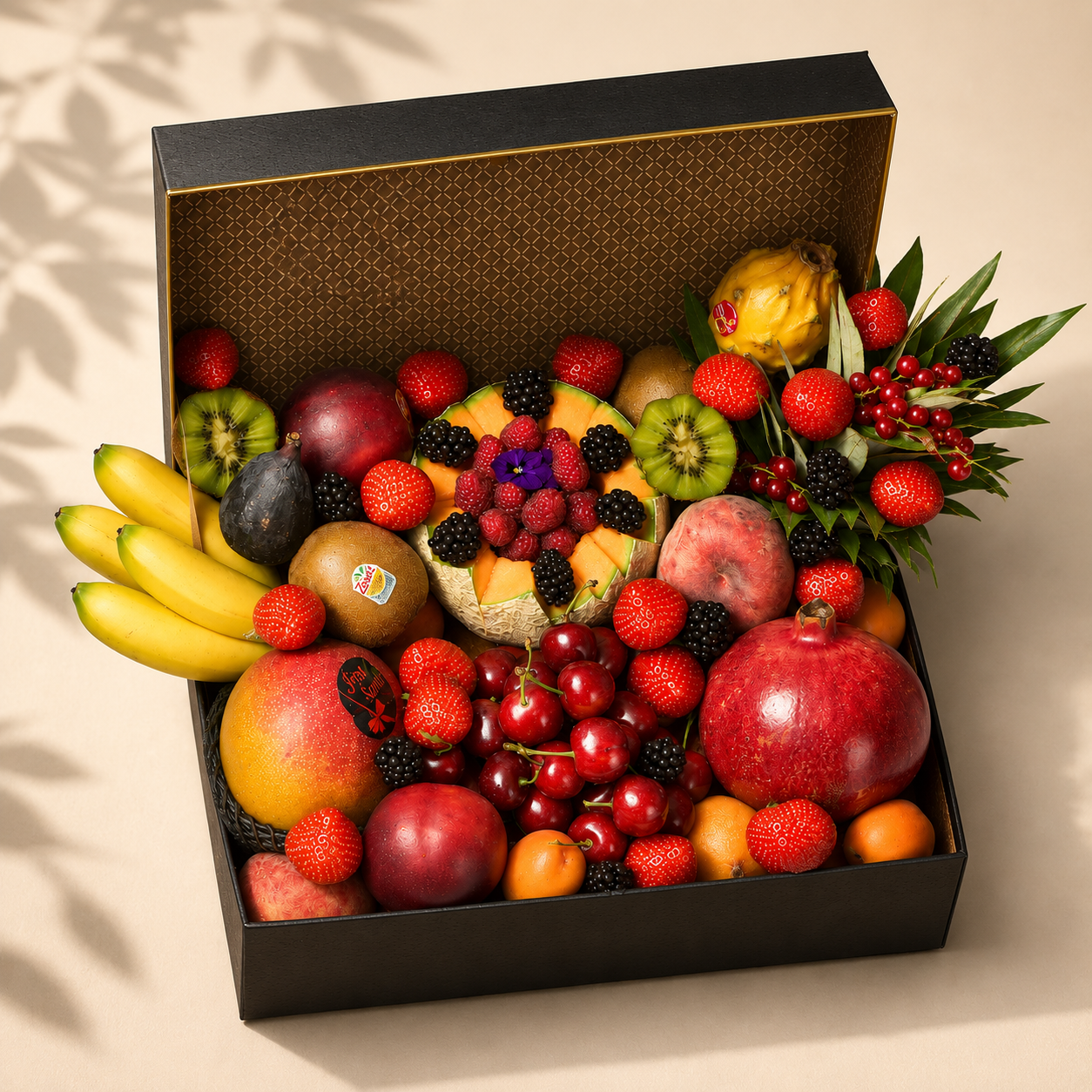 Corbeille de fruits festive