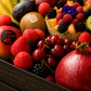 Corbeille de fruits festive