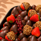 Plateau de fraise chocolat