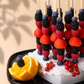 Brochettes fruits rouges